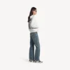 Sudadera con capucha y cremallera de corte regular «Salon de Couture» para mujer, en color blanco Sudadera con capucha y cremallera de corte regular «Salon de Couture» para mujer, en color blanco