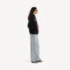 Sudadera con capucha y cremallera «Dream» para mujer en negro Sudadera con capucha y cremallera «Dream» para mujer en negro