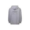 Sudadera con capucha y cremallera, estampada, corte ajustado «Gris» 744454TOVN41167