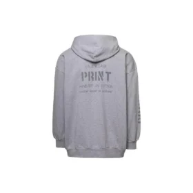 Sudadera con capucha y cremallera, estampada, corte ajustado «Gris» 744454TOVN41167 Sudadera con capucha y cremallera, estampada, corte ajustado «Gris» 744454TOVN41167