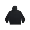Sudadera con capucha y cremallera exterior de corte ajustado «Black Faded» 744454TOVF51055