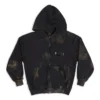 Sudadera con capucha y cremallera Gaffer, corte ajustado «Negro, blanco y rojo» 720424-TNVK5-1089