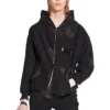 Sudadera con capucha y cremallera Gaffer, corte ajustado «Negro, blanco y rojo» 720424-TNVK5-1089