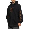 Sudadera con capucha y cremallera «Heavy Metal» «Negra» 744455TOVD81055