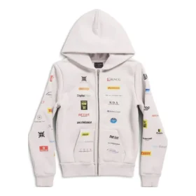 Sudadera con capucha y cremallera «Off White» 788243TQVH69016