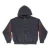 Sudadera con capucha y cremallera Offshore, corte medio «Black Faded» 770939TPVM91568