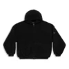 Sudadera con capucha y cremallera oversize «Black» 768694TKQ261000