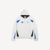 Sudadera con capucha y cremallera oversize para hombre de Balenciaga | Colaboración con la NBA en blanco/multicolor Sudadera con capucha y cremallera oversize para hombre de Balenciaga | Colaboración con la NBA en blanco/multicolor