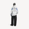 Sudadera con capucha y cremallera oversize para hombre de Balenciaga | Colaboración con la NBA en blanco/multicolor Sudadera con capucha y cremallera oversize para hombre de Balenciaga | Colaboración con la NBA en blanco/multicolor