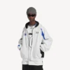 Sudadera con capucha y cremallera oversize para hombre de Balenciaga | Colaboración con la NBA en blanco/multicolor Sudadera con capucha y cremallera oversize para hombre de Balenciaga | Colaboración con la NBA en blanco/multicolor