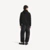 Sudadera con capucha y cremallera oversize «The Door» para hombre en negro Sudadera con capucha y cremallera oversize «The Door» para hombre en negro