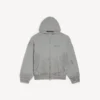 Sudadera con capucha y cremallera para hombre de Balenciaga, corte regular, en gris Balenciaga Sudadera con capucha y cremallera para hombre de Balenciaga, corte regular, en gris Balenciaga