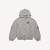 Sudadera con capucha y cremallera para hombre WFP de corte regular en gris Balenciaga