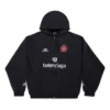 Sudadera con capucha y cremallera Paris Soccer, corte medio, «Negro y blanco» 744457TPVS61070