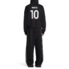 Sudadera con capucha y cremallera Paris Soccer, corte medio, «Negro y blanco» 744457TPVS61070