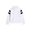 Sudadera con capucha y cremallera «Sporty B» para chándal «Blanco, negro y rojo» 675330TLVA39028