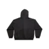 Sudadera con capucha y cremallera «Sticky Note», corte medio «Negro desgastado» 744457TOVD31055