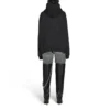 Sudadera con capucha y cremallera «Sticky Note», corte medio «Negro desgastado» 744457TOVD31055