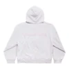 Sudadera con capucha y cremallera trasera, corte regular «Blanco sucio y rosa bebé» 803264TSVP12420