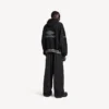 Sudadera con capucha y cuello de polo de fútbol 3b para hombre en negro/antracita