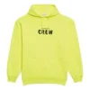 Sudadera con capucha y estampado «Crew» amarilla 578135TIV757072
