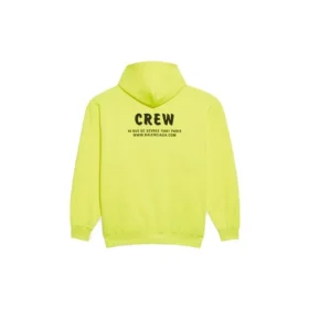 Sudadera con capucha y estampado «Crew» amarilla 578135TIV757072