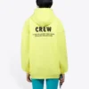 Sudadera con capucha y estampado «Crew» amarilla 578135TIV757072