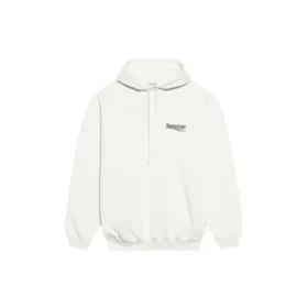 Sudadera con capucha y estampado de Political Campaign FW21, blanca 578135TKVI99084