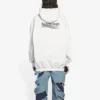 Sudadera con capucha y estampado de Political Campaign FW21, blanca 578135TKVI99084