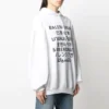 Sudadera con capucha y estampado del logotipo de la colección SS21, blanca, 641529TJVI69040