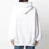 Sudadera con capucha y estampado del logotipo de la colección SS21, blanca, 641529TJVI69040