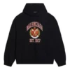 Sudadera con capucha y estampado del logotipo universitario «Black», corte amplio, fundada en 1917 675003TLV901076