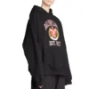 Sudadera con capucha y estampado del logotipo universitario «Black», corte amplio, fundada en 1917 675003TLV901076