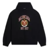 Sudadera con capucha y estampado del logotipo universitario «Est. 1917», corte amplio, «Negro» 674986TLV901076