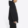 Sudadera con capucha y estampado del logotipo universitario «Est. 1917», corte amplio, «Negro» 674986TLV901076