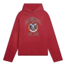 Sudadera con capucha y estampado del logotipo universitario «Est. 1917» «Rojo» 674685TLV896163 Sudadera con capucha y estampado del logotipo universitario «Est. 1917» «Rojo» 674685TLV896163