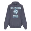 Sudadera con capucha y estampado del logotipo universitario «Navy» 697879TMV964140