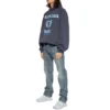 Sudadera con capucha y estampado del logotipo universitario «Navy» 697879TMV964140