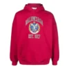 Sudadera con capucha y estampado del logotipo universitario «Red», corte amplio, fundada en 1917, 675003TLV906163