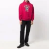 Sudadera con capucha y estampado del logotipo universitario «Red», corte amplio, fundada en 1917, 675003TLV906163