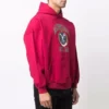 Sudadera con capucha y estampado del logotipo universitario «Red», corte amplio, fundada en 1917, 675003TLV906163