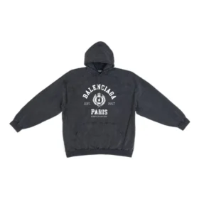 Sudadera con capucha y estampado del logotipo universitario «Washed Black» 697879TMV991000 Sudadera con capucha y estampado del logotipo universitario «Washed Black» 697879TMV991000