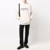 Sudadera con capucha y logo «Worldwide» «Blanco tiza/Negro» 674986TLVA99054