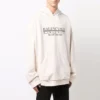 Sudadera con capucha y logo «Worldwide» «Blanco tiza/Negro» 674986TLVA99054