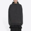 Sudadera con capucha y logotipo bordado «Negro» 578135TLVB81146