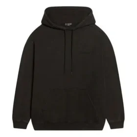 Sudadera con capucha y logotipo, corte medio «Negro lavado» 600583TLVB81146 Sudadera con capucha y logotipo, corte medio «Negro lavado» 600583TLVB81146