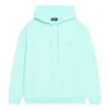 Sudadera con capucha y logotipo, corte medio «Terquesa» 600583TLVB83062