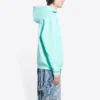 Sudadera con capucha y logotipo, corte medio «Terquesa» 600583TLVB83062