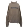 Sudadera con capucha y logotipo cuadrado «Taupe Black» 729361TNVL27761