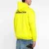 Sudadera con capucha y logotipo de corte medio «Yellow» 600583TIV847440
